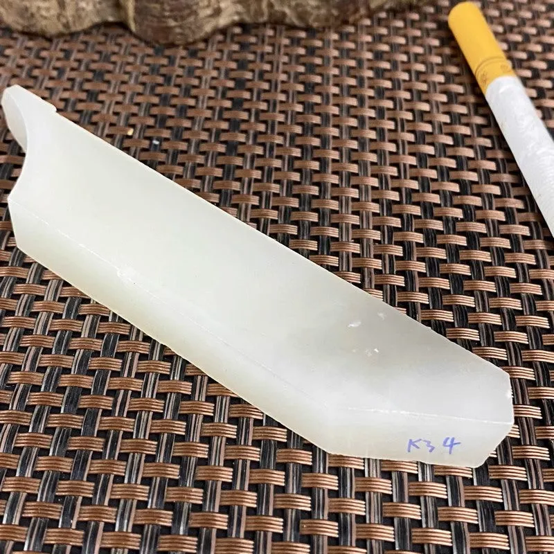 Natural Kunlun Jade Rough Nephrite Raw (86g,12.3X2.3X1.2cm)