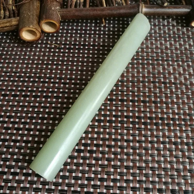 Natural Kunlun Jade Rough Nephrite Raw (90g,13.5X1.6cm)