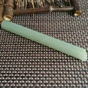 Natural Kunlun Jade Rough Nephrite Raw (90g,13.5X1.6cm)