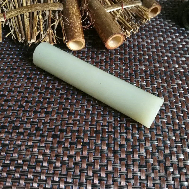 Natural Kunlun Jade Rough Nephrite Raw (97g,10X2cm)