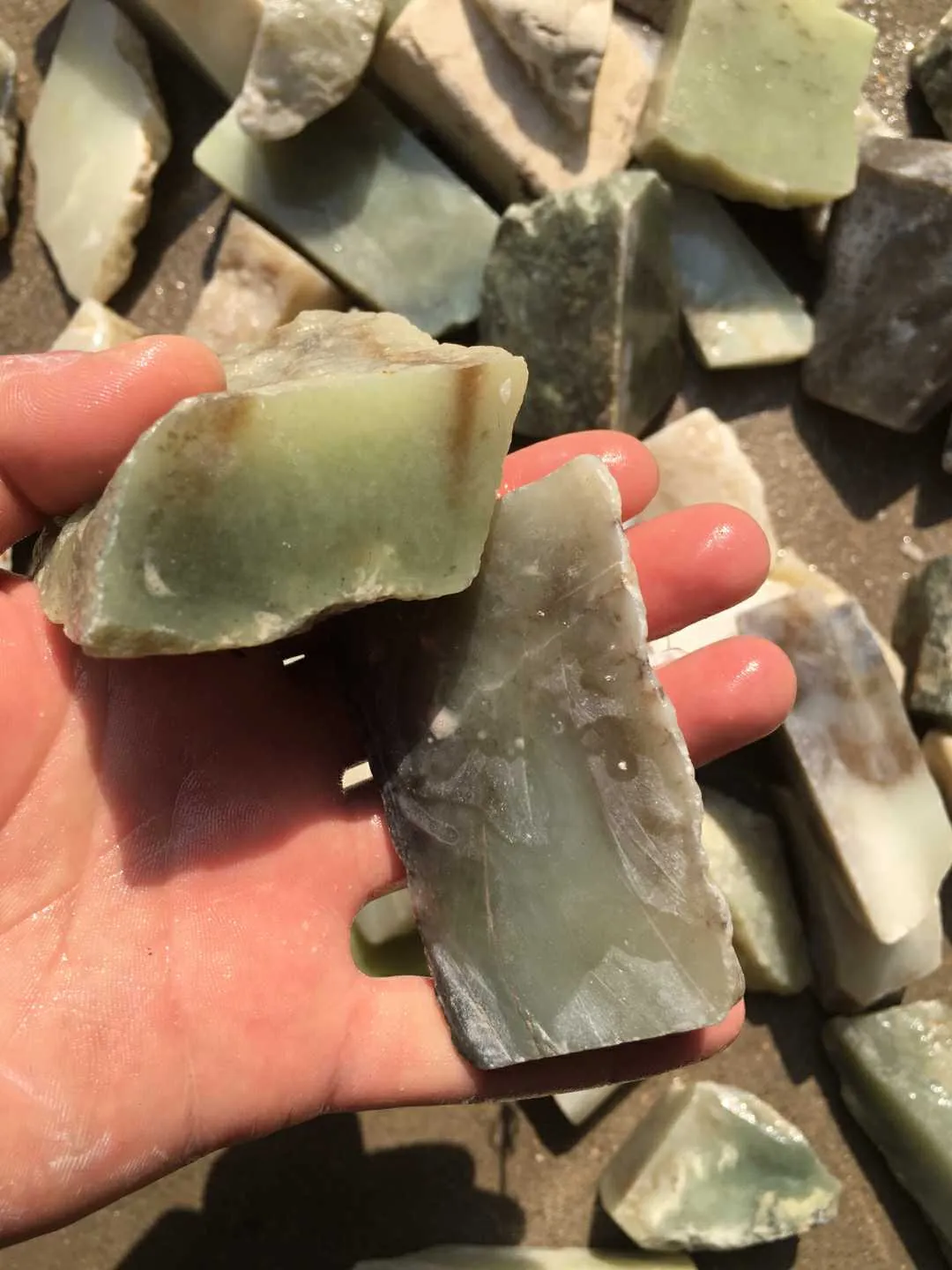Natural Kunlun Nephrite Jade   Siberian Nephrite Jade Mixed 15kg