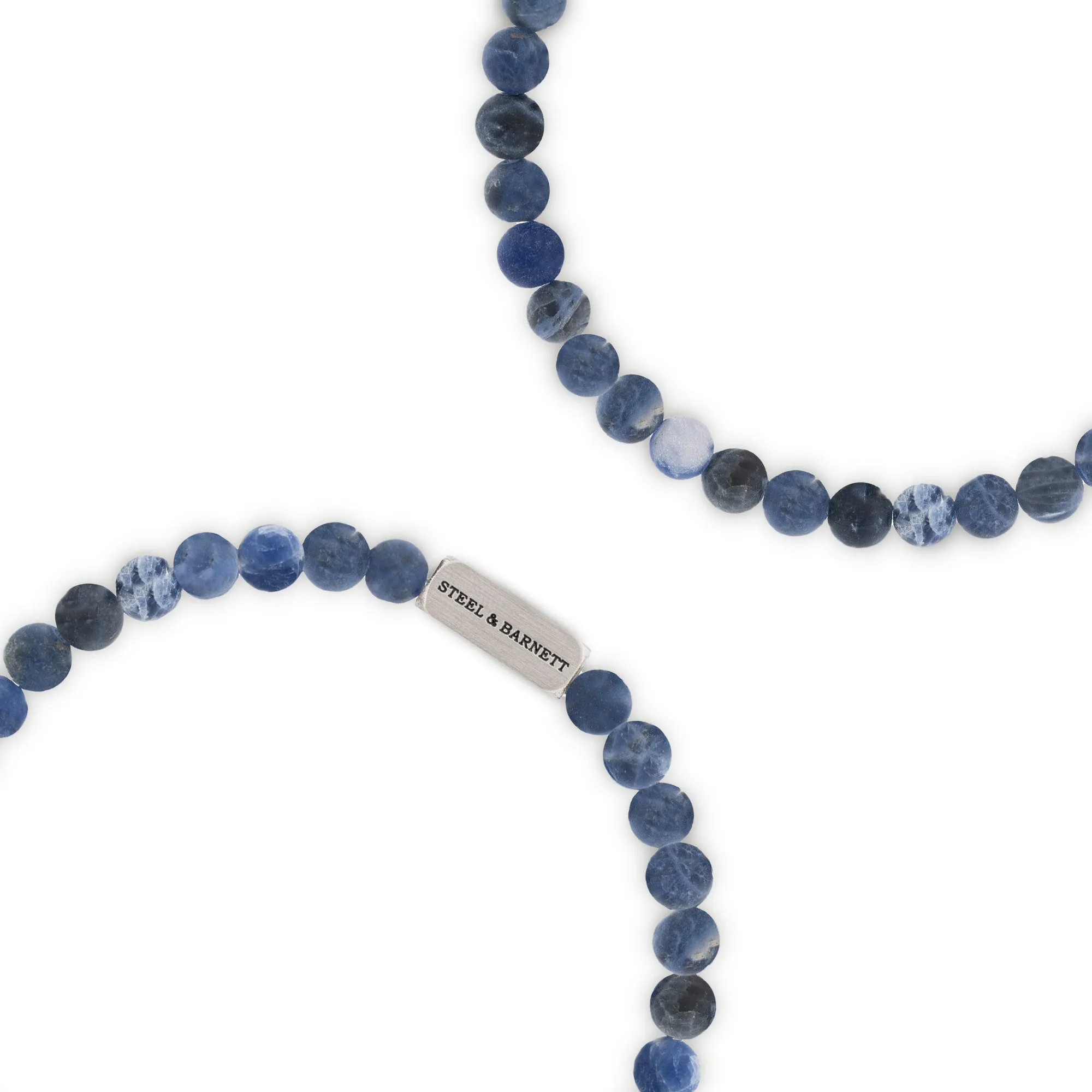 Natural Ned 6mm Round Gemstone Bracelet Matt Sodalite SBNN/006M