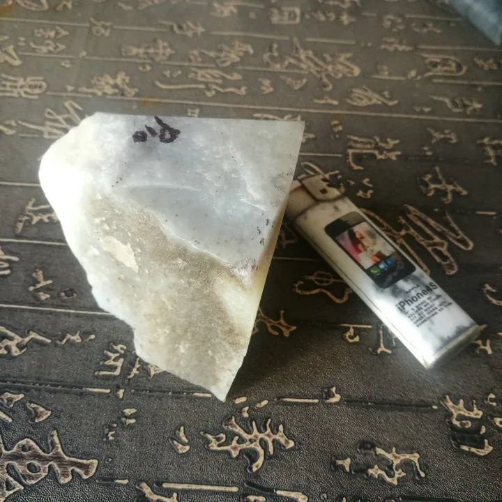 Natural Siberian Jade Rough Russia nephrite Raw (542g, 7X6X5.5cm)
