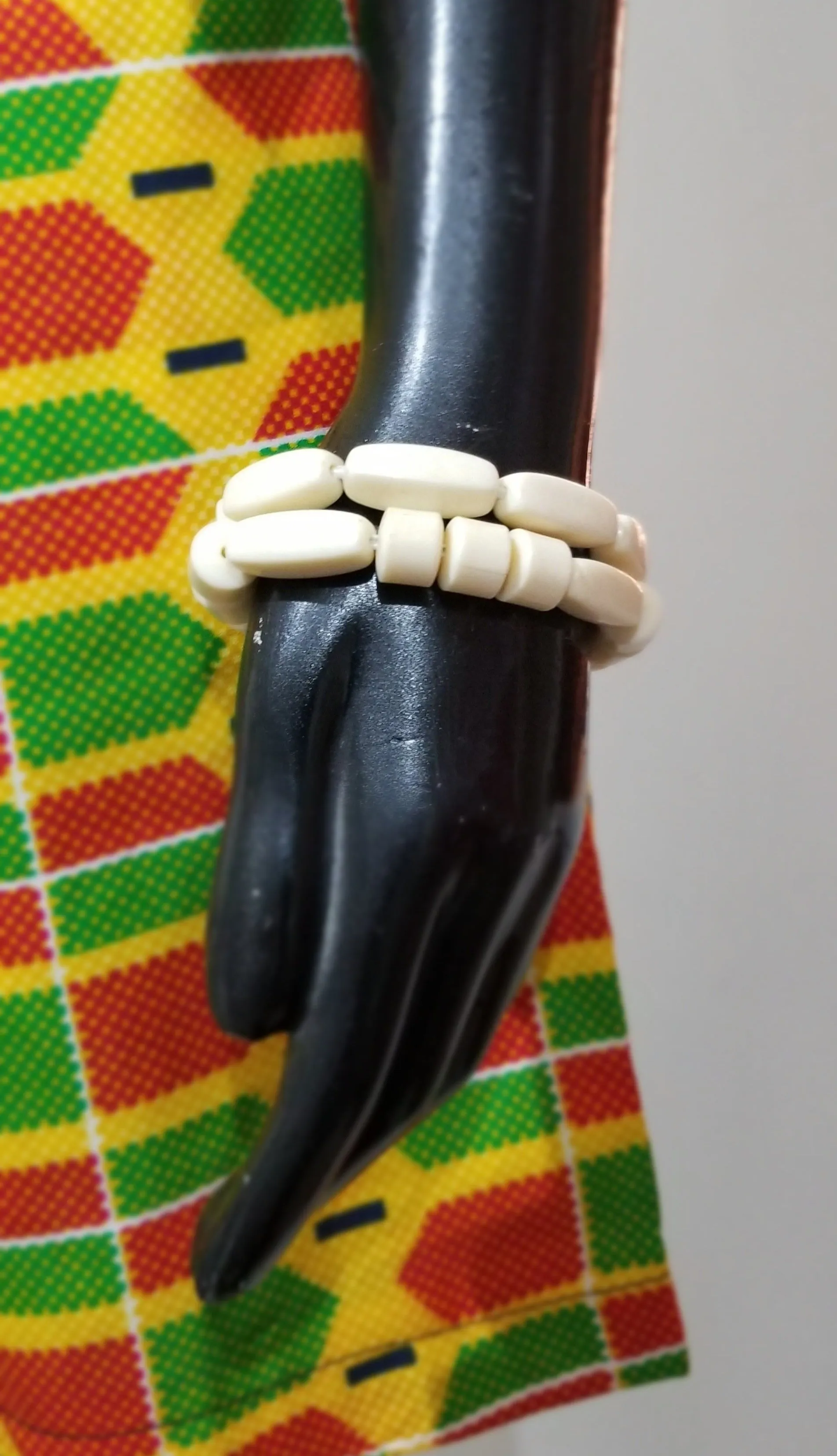Nigerian Faux Coral Bead Bracelet Sets