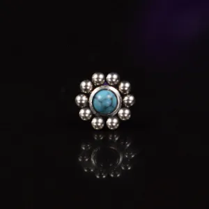 Nose Stud with Turquoise Stone