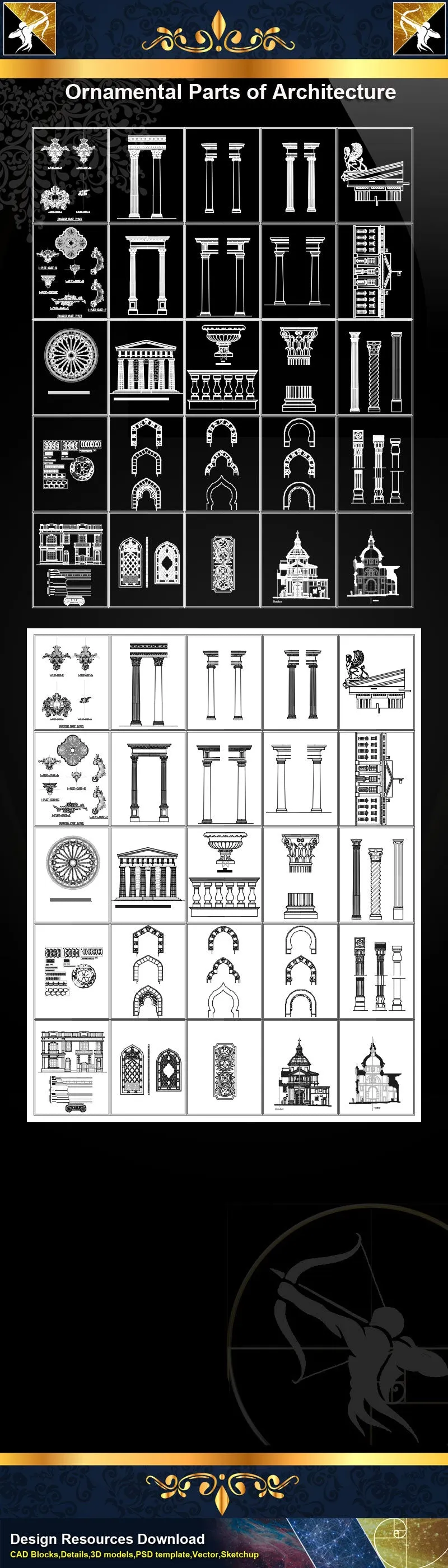 Ornamental Parts of Architecture 2