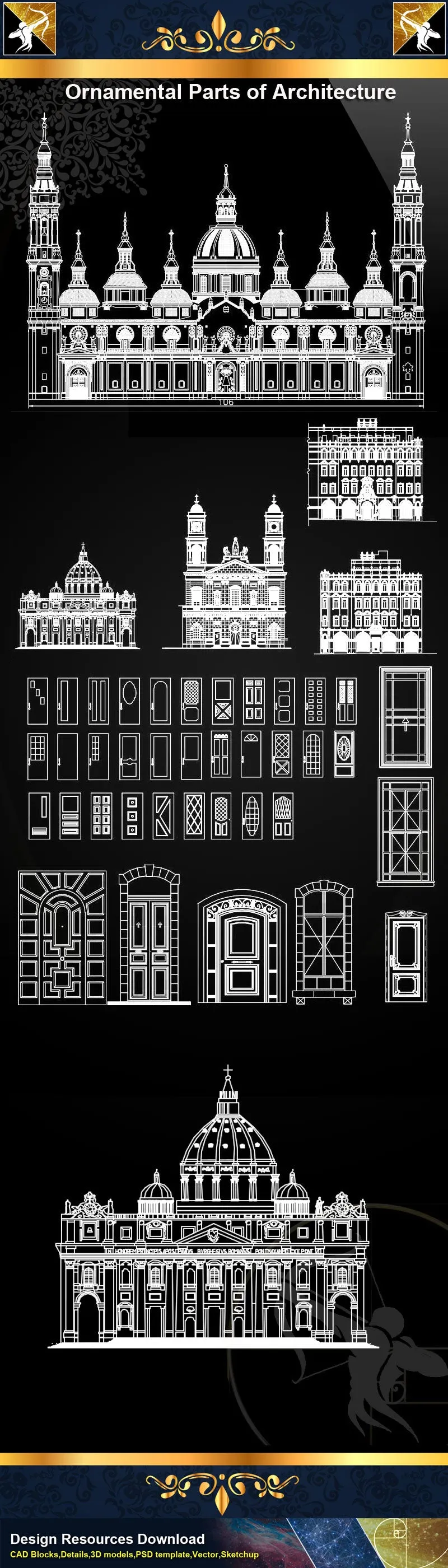 Ornamental Parts of Architecture 3