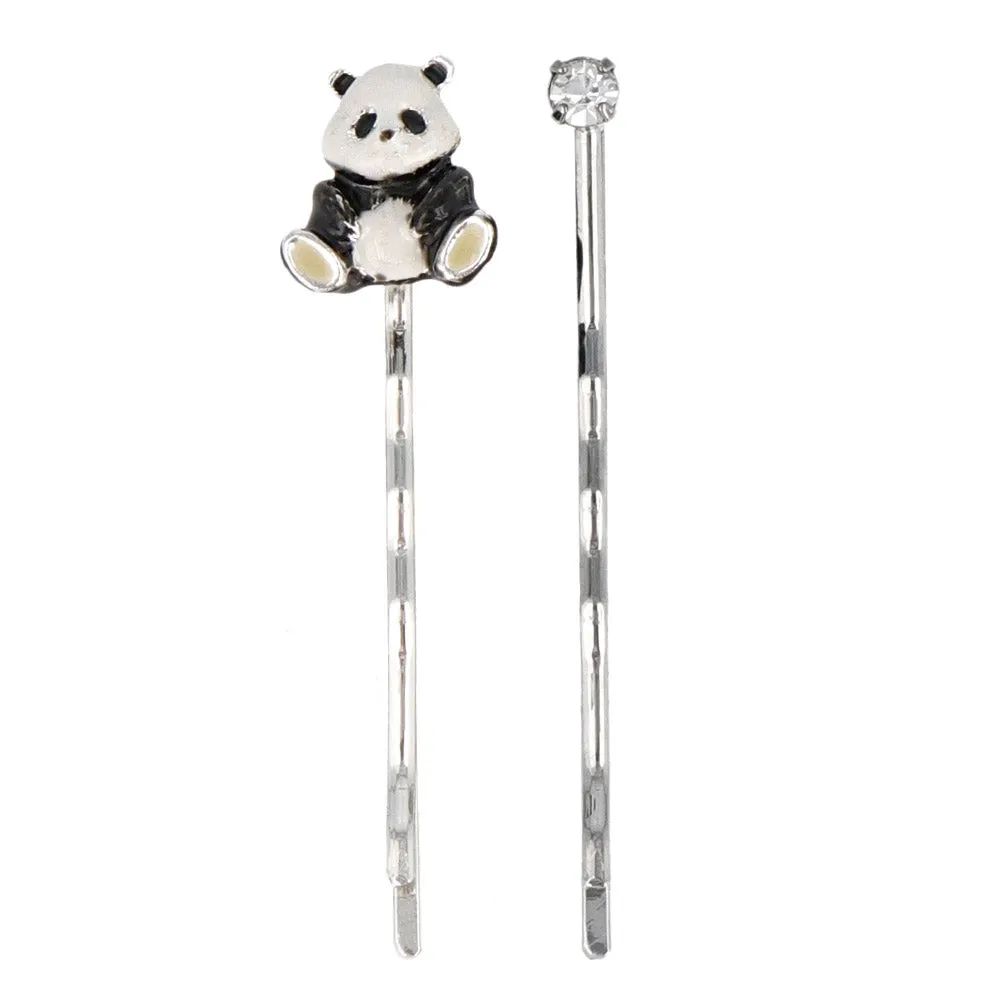 Osuwari Panda Hairpin Set