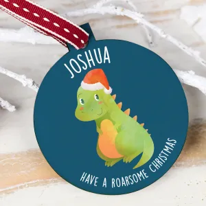 Personalised T-Rex Dinosaur Bauble