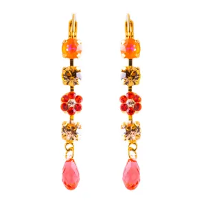 Petite Daisy Dangle Leverback Earrings in "Magic" *Custom*