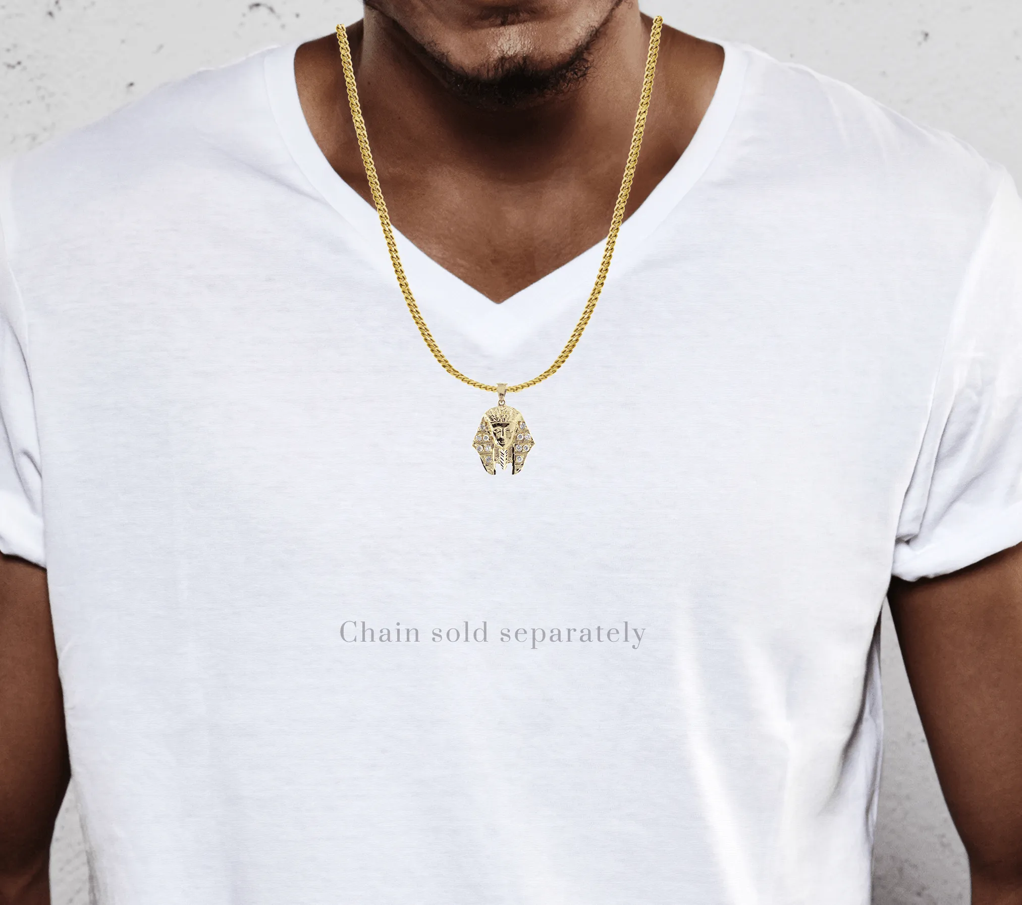 Pharoh  10K Gold Pendant | 10.5 Grams