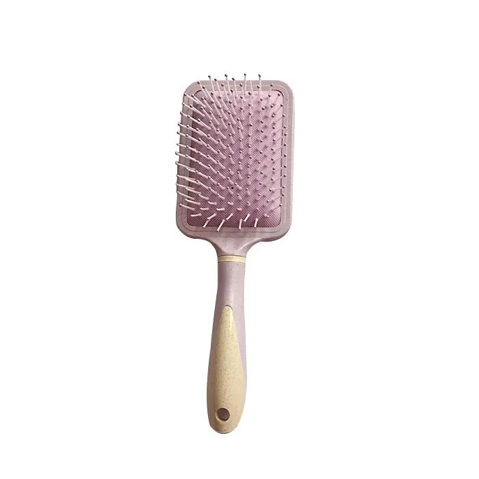 Pink Lilac Plastic Massage Hair Brush