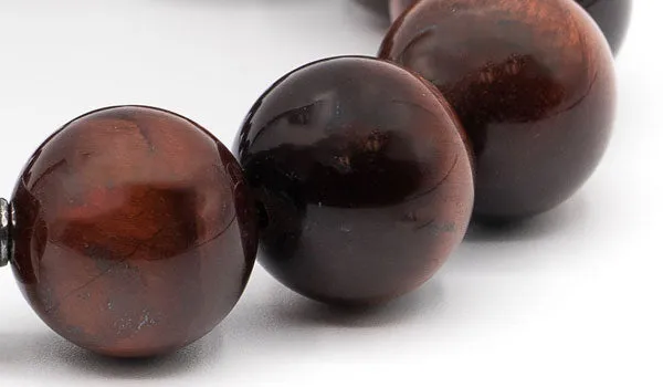 Red Tigers Eye Natural Gemstone Centerpiece Bracelet