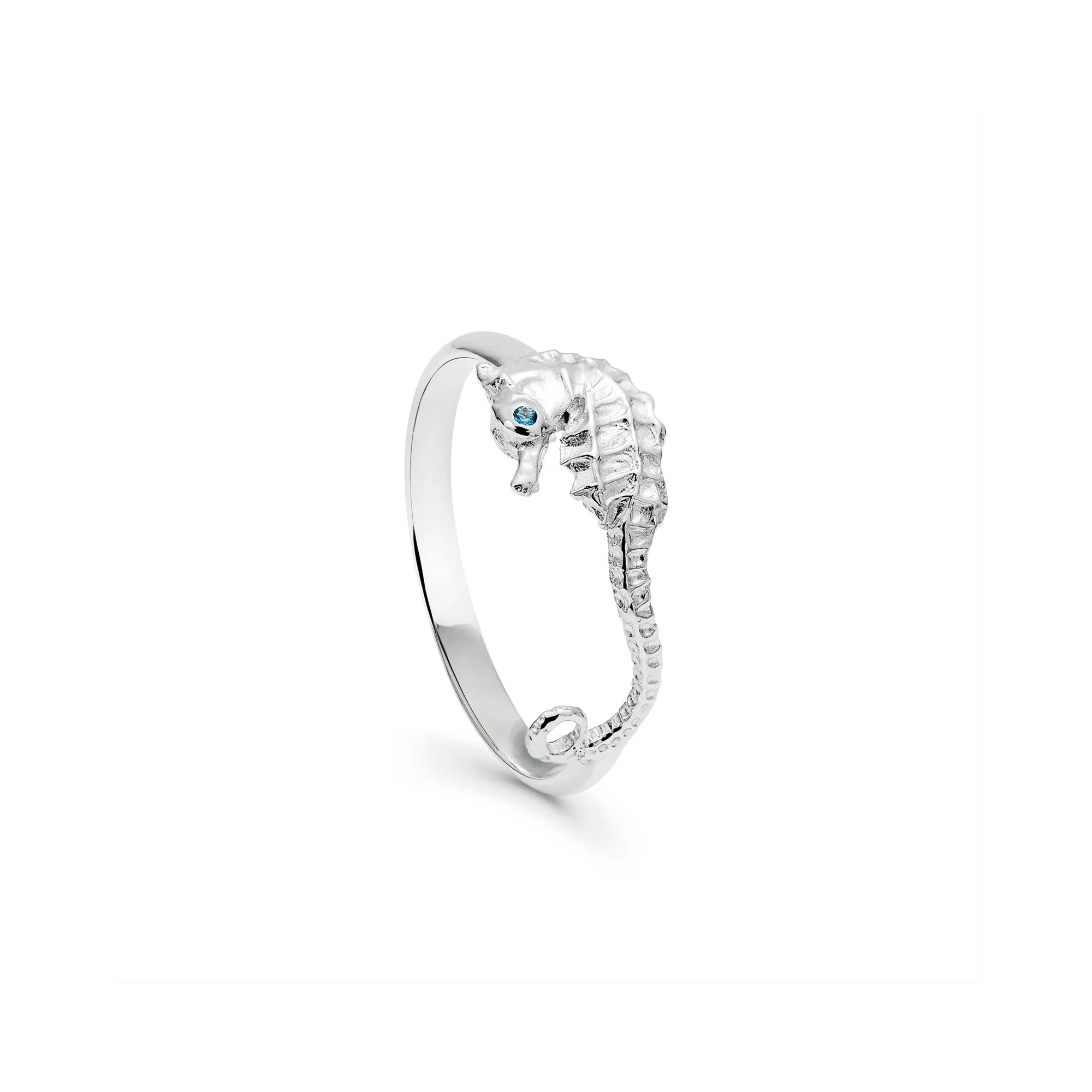 Seahorse Treasure Ring in Silver