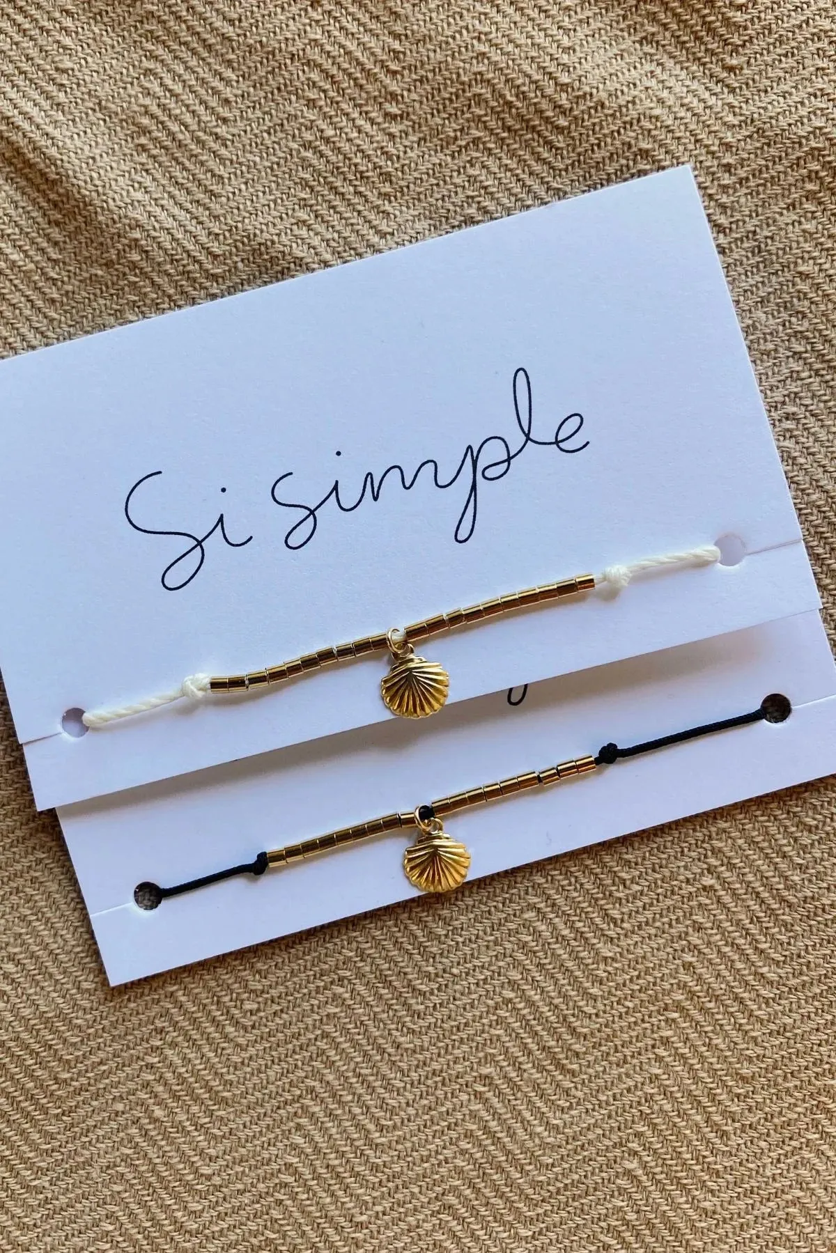 Si Simple Gold Filled Shell Anklet