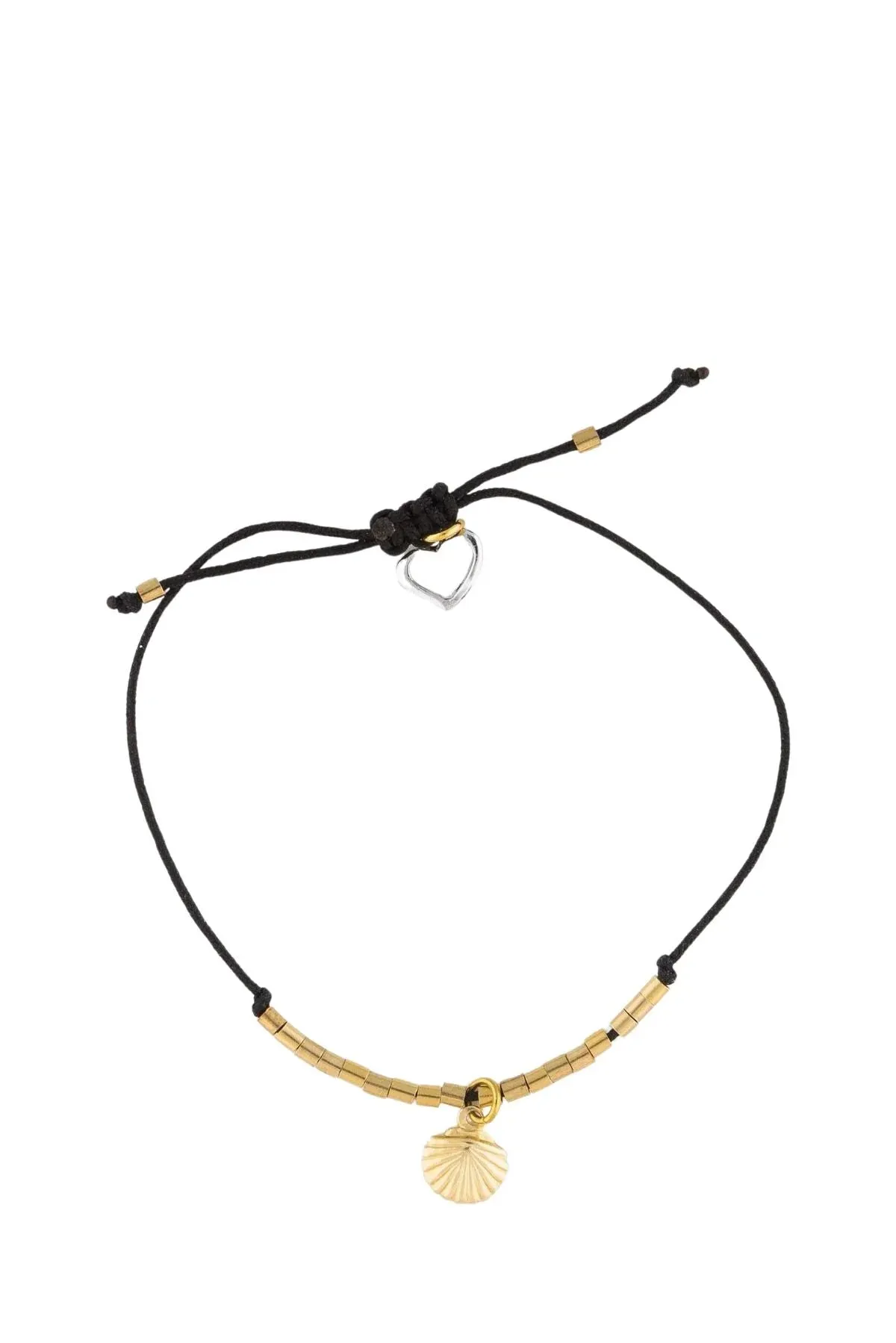 Si Simple Gold Filled Shell Anklet