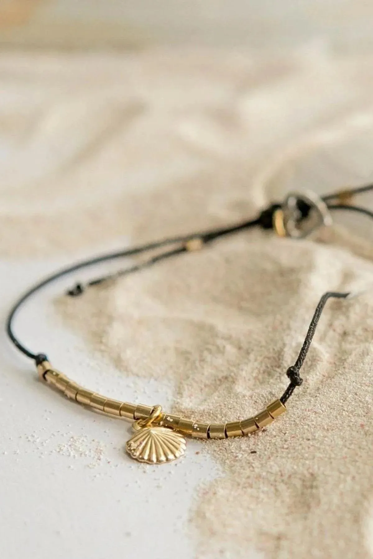 Si Simple Gold Filled Shell Anklet
