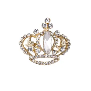 Silver Crown Brooch by D&X