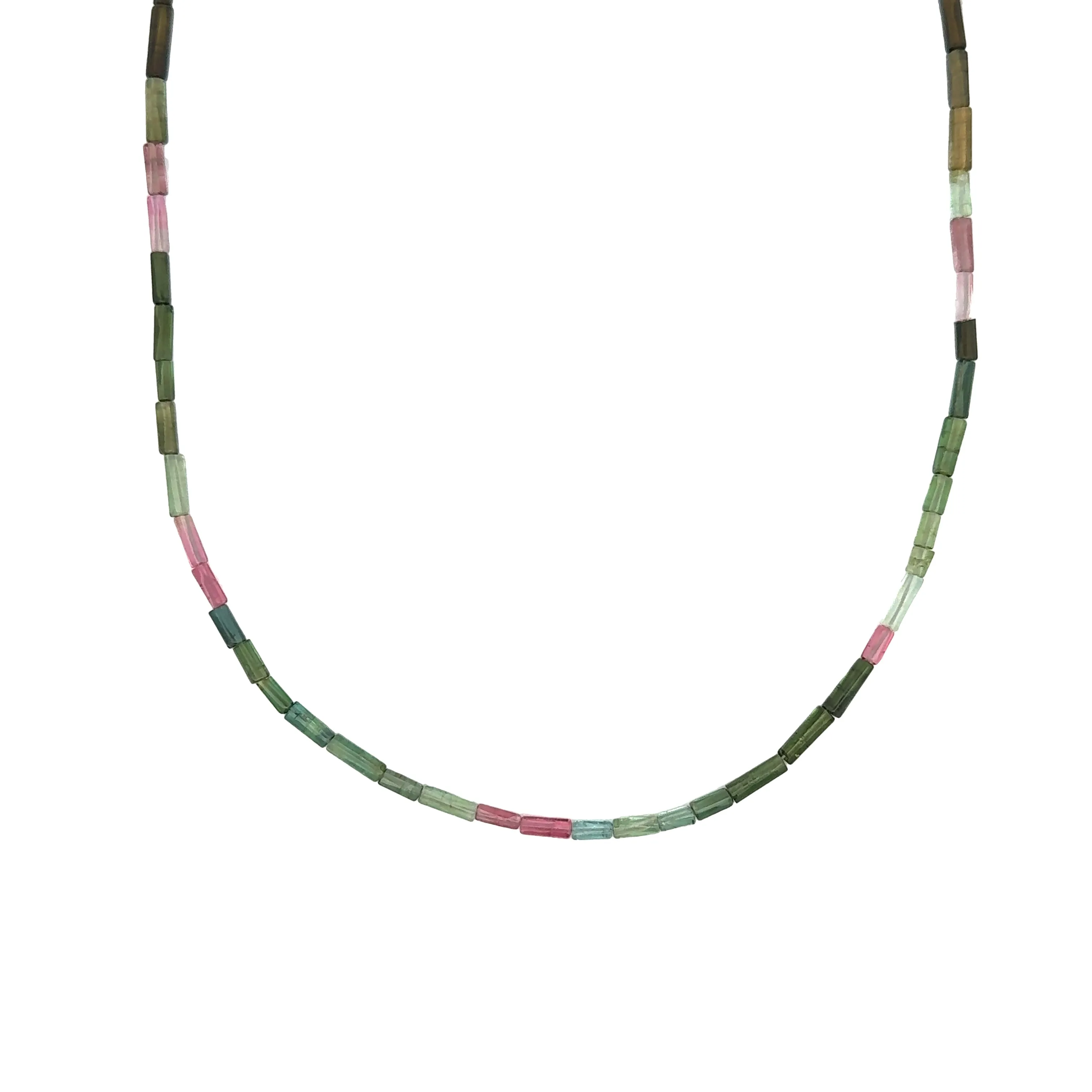 Small Cylinder Multicolor Tourmaline Strand