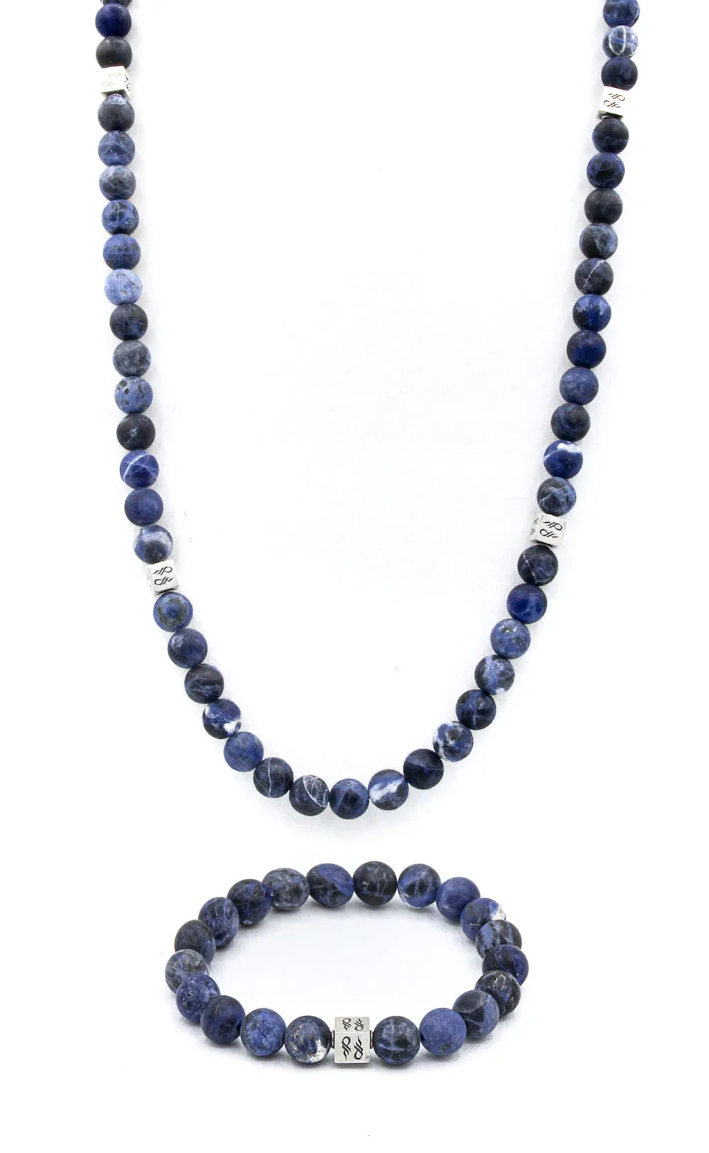 Sodalite Matte Natural Gemstone Centerpiece Set