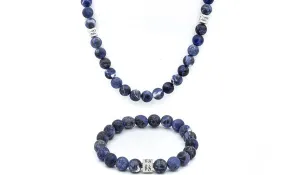 Sodalite Matte Natural Gemstone Centerpiece Set