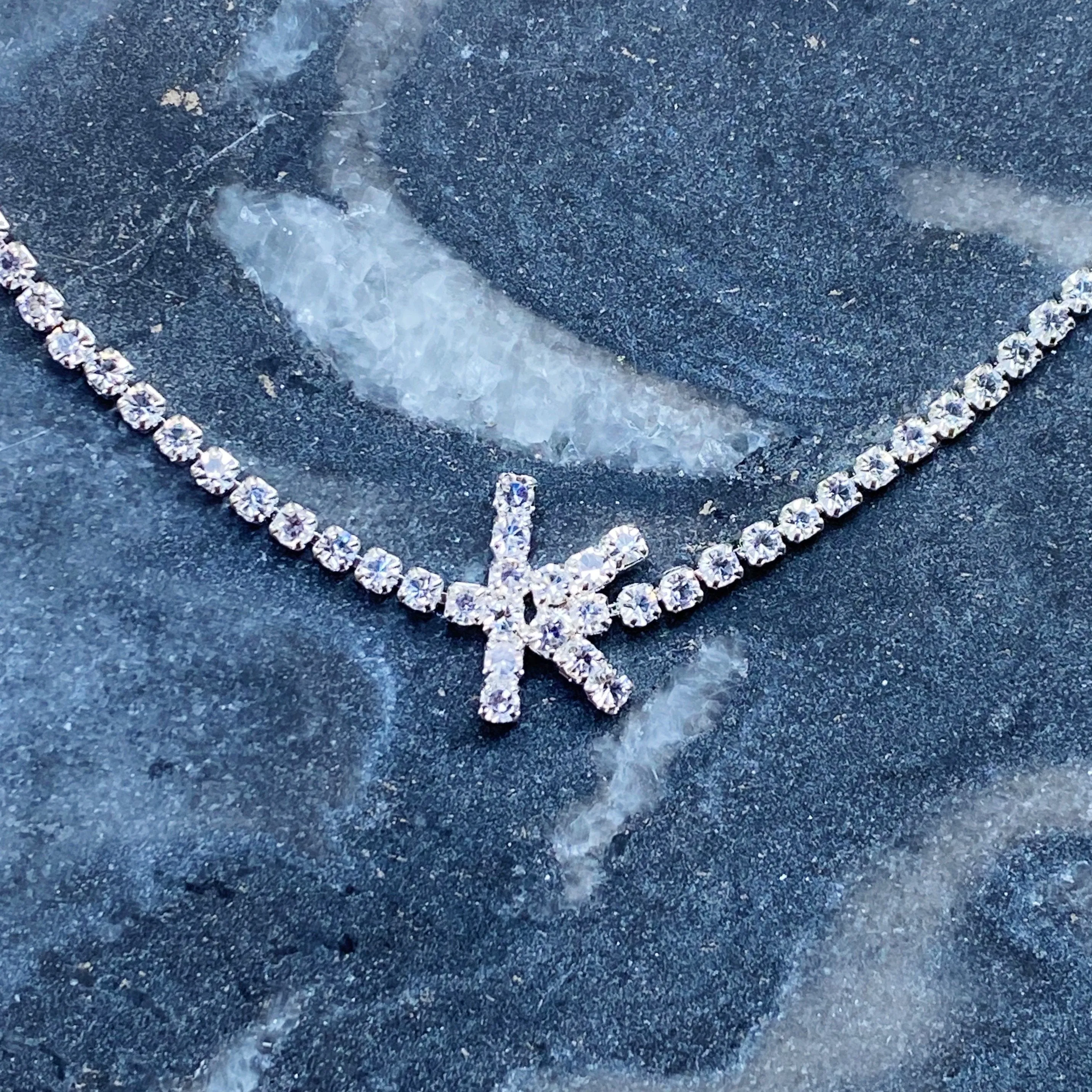 Sparkly Initial Anklet