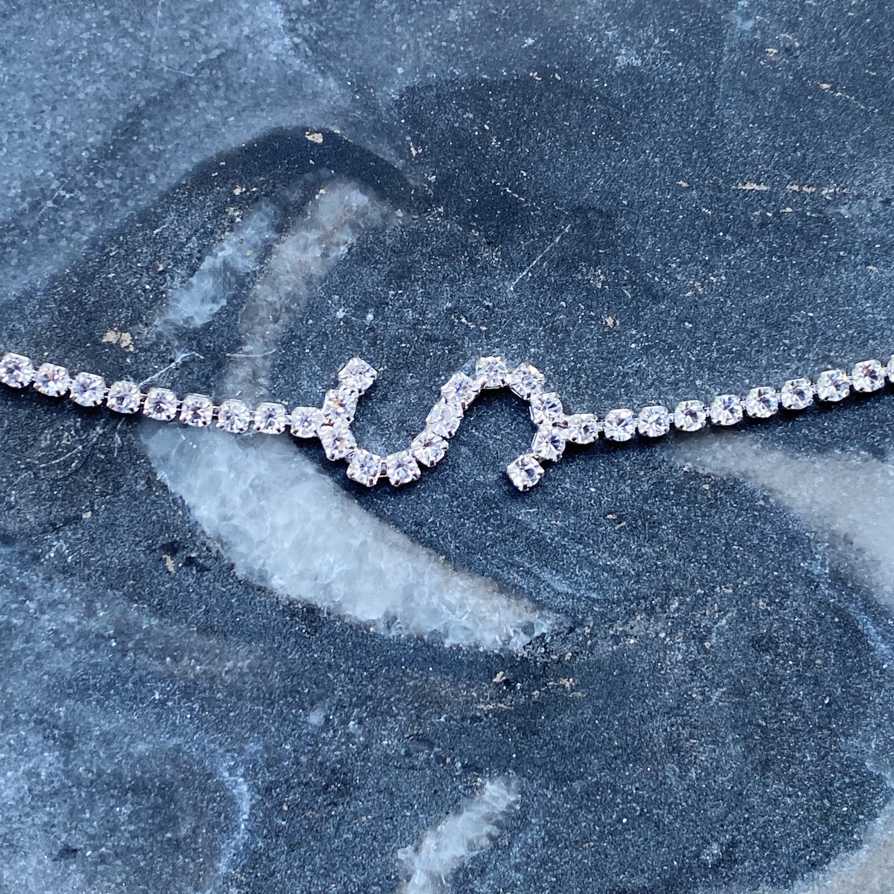 Sparkly Initial Anklet
