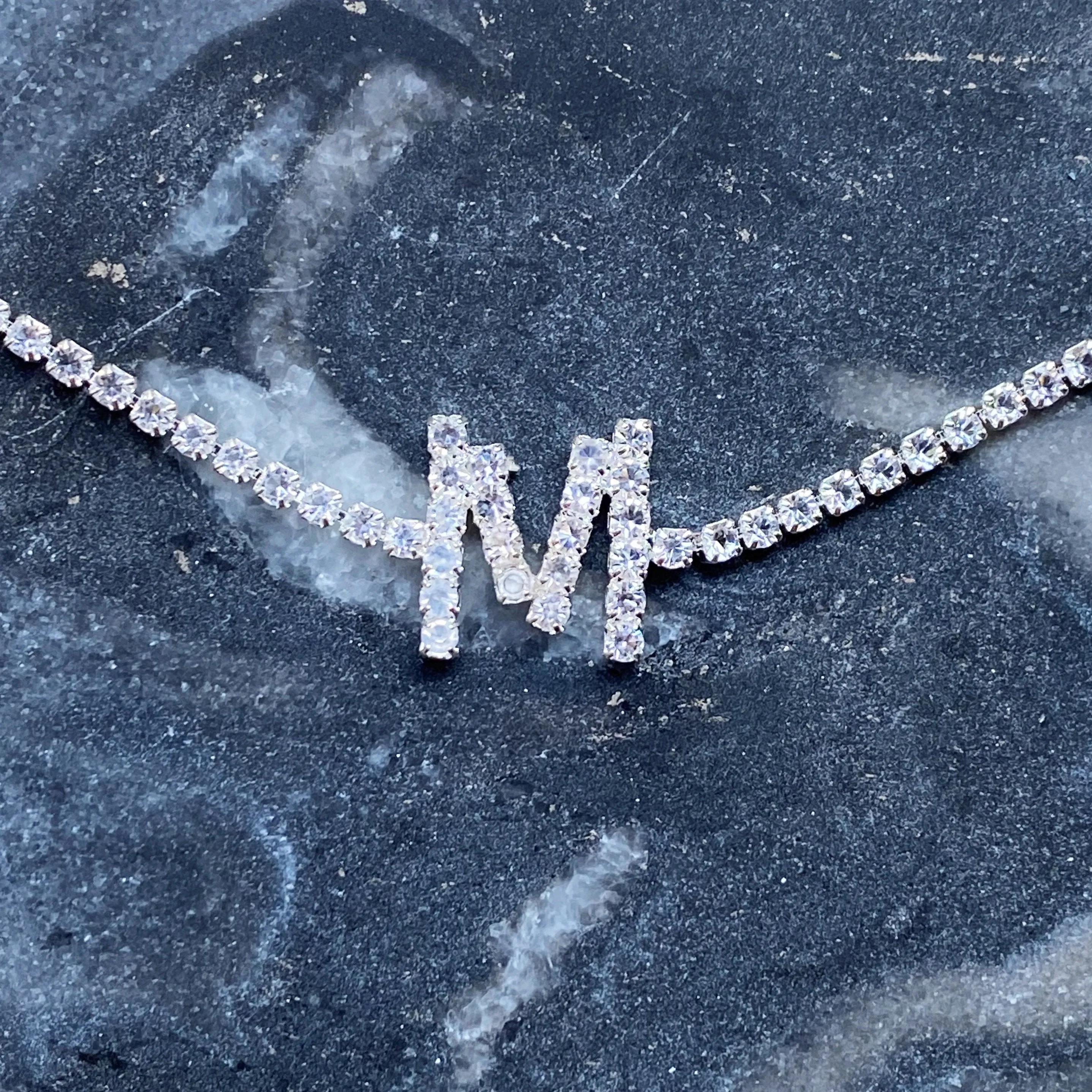 Sparkly Initial Anklet