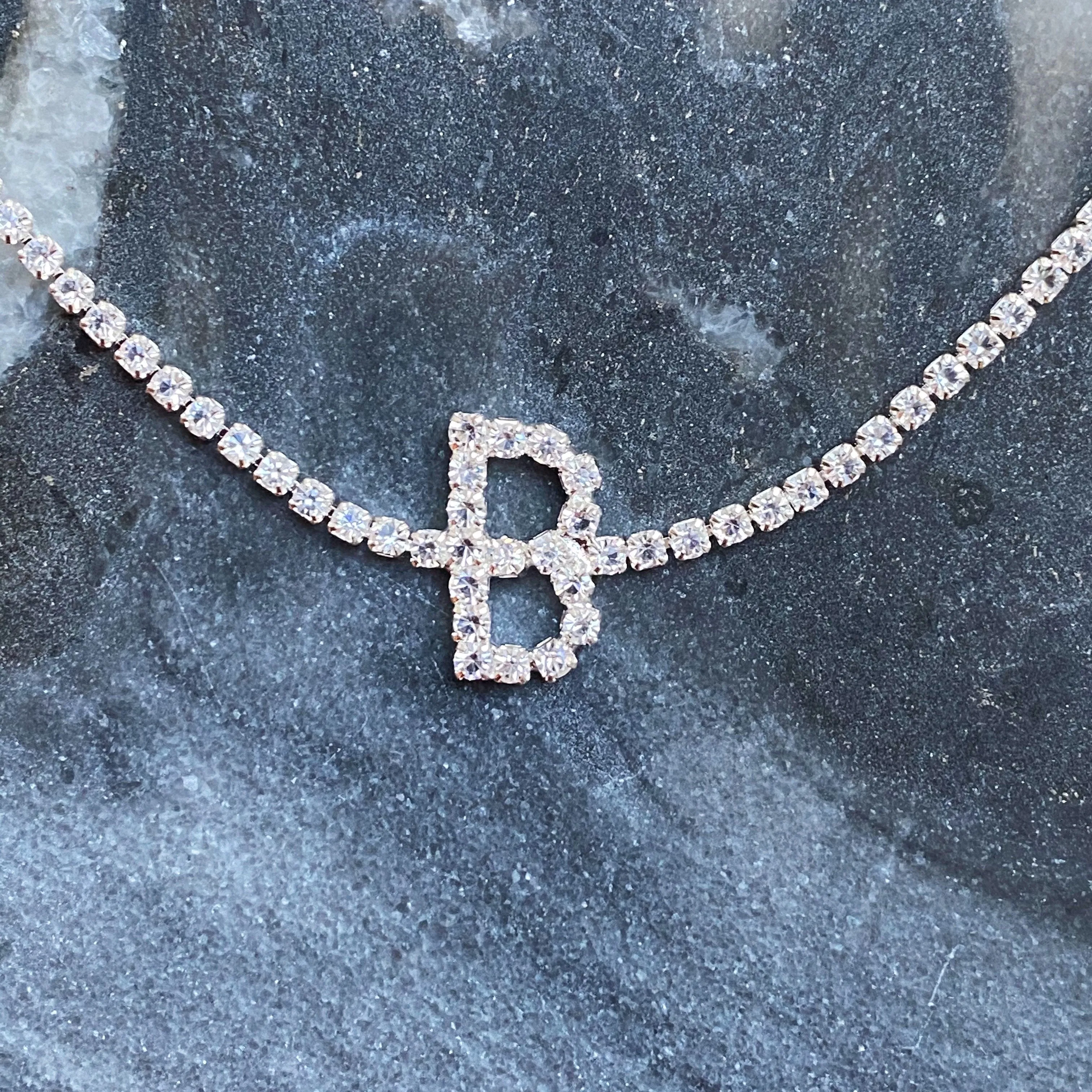 Sparkly Initial Anklet
