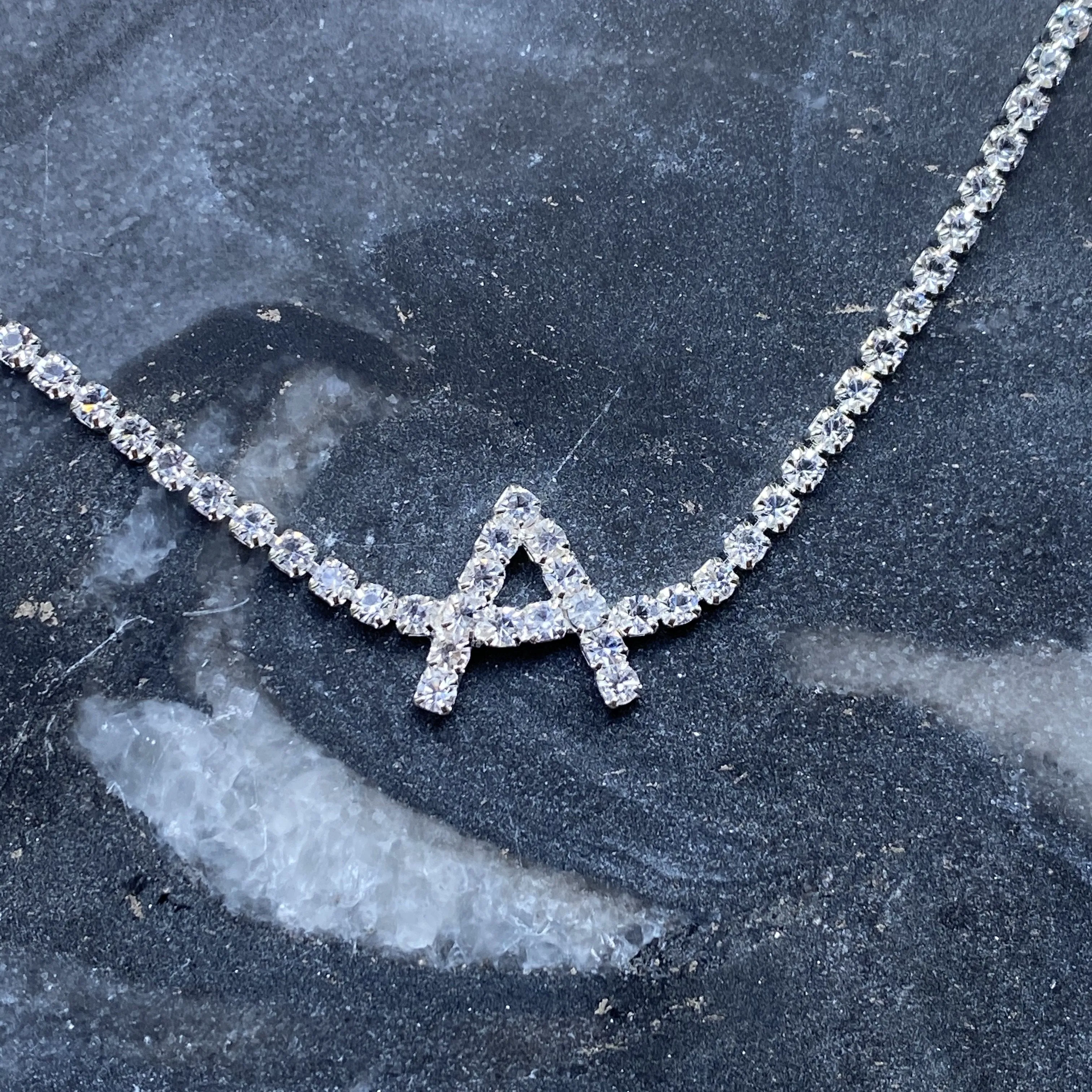 Sparkly Initial Anklet