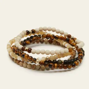 Spiritus | Kindred Bracelet 5 Stack w 14K Gold Plate