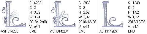 Stunning Swirls Monogram L
