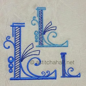 Stunning Swirls Monogram L