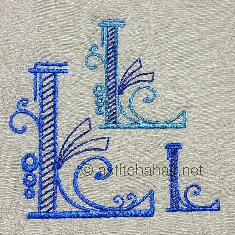 Stunning Swirls Monogram L