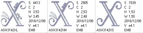 Stunning Swirls Monogram X