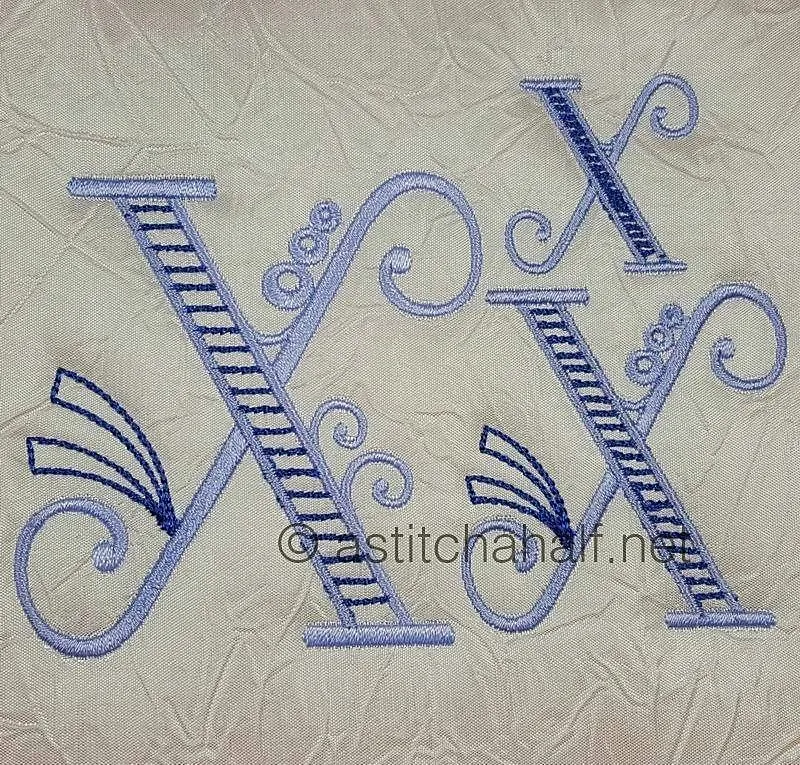 Stunning Swirls Monogram X
