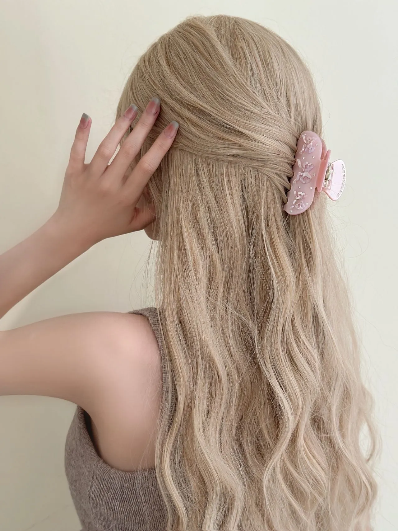 Sweet Ballerina actylic hair claw clips