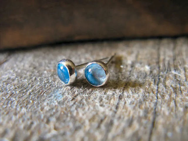 Swiss Blue Topaz Sterling Silver Earrings