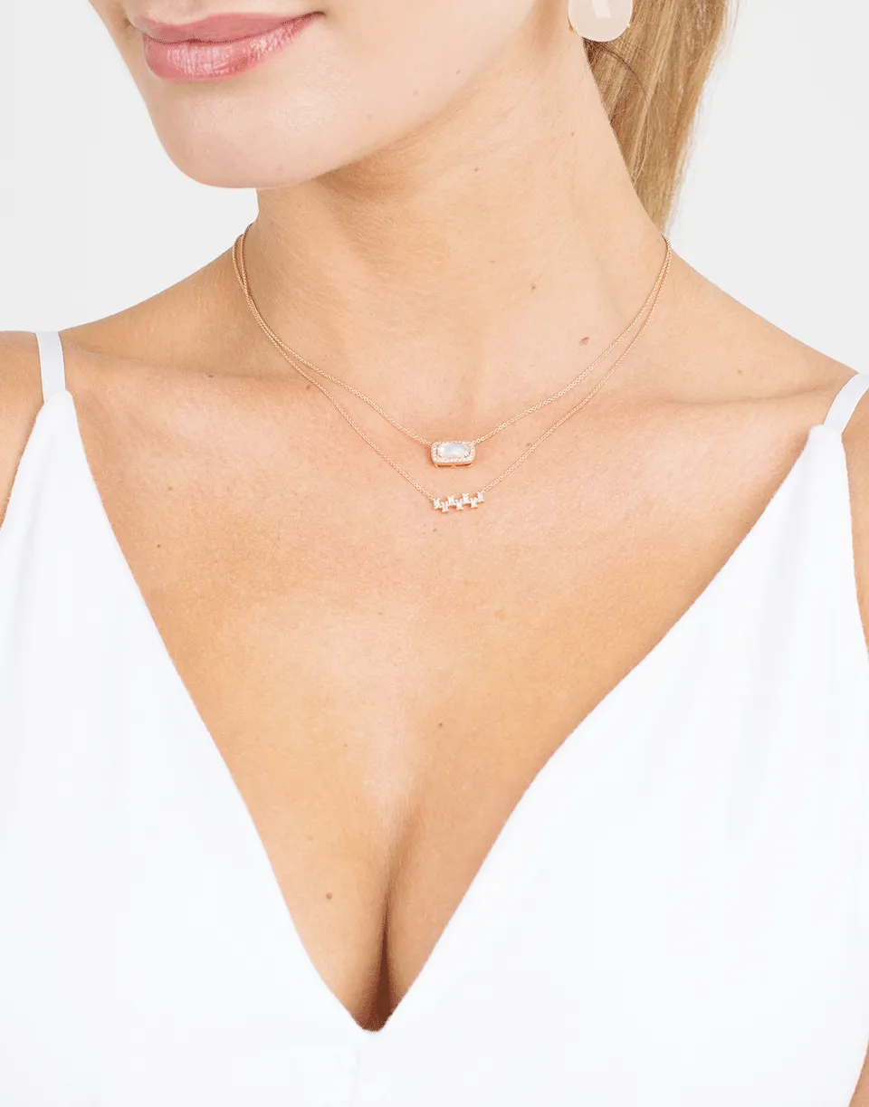 Sylvie Rose Moonstone Necklace