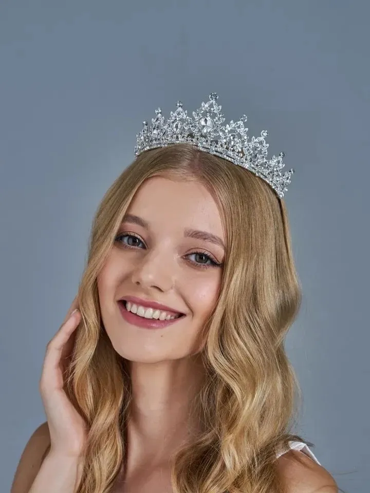 Tiaras for Women,Crystal Bridal Tiaras Crown Vintage Gold Hair Accessories Wedding Rhinestone Diadem Pageant