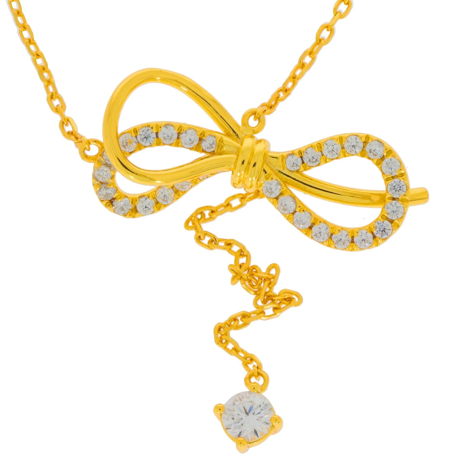 White Diamond Sterling Silver Necklace with Accent