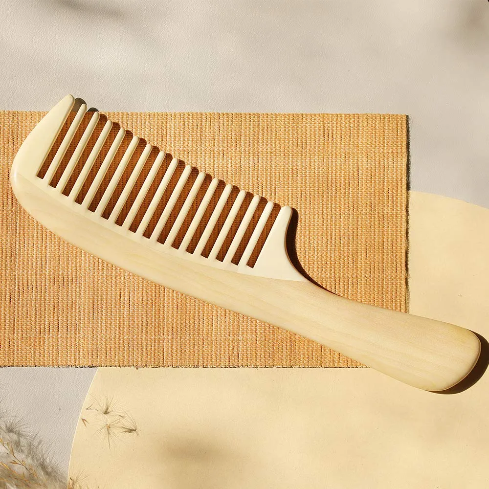 Wooden Wide Tooth Hair Comb