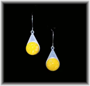 Yellow Stainless Teardrop Earring